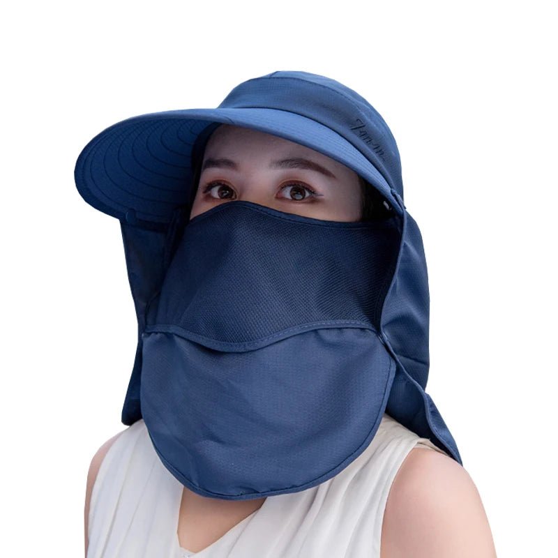 Summer Hats For Women Sun Hat With Breathable Sunscreen Outdoor Bicycling Beach Cap Visor Wide Brim Sunhat Female New - PratSN