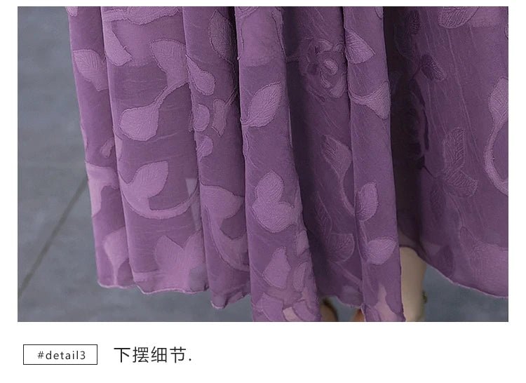 Summer Luxury Chic Prom Party Dress Women Fashion Elegant Bodycon Night Long Vestido 2024 Vintage Solid Casual Chiffon Maxi Robe - PratSN