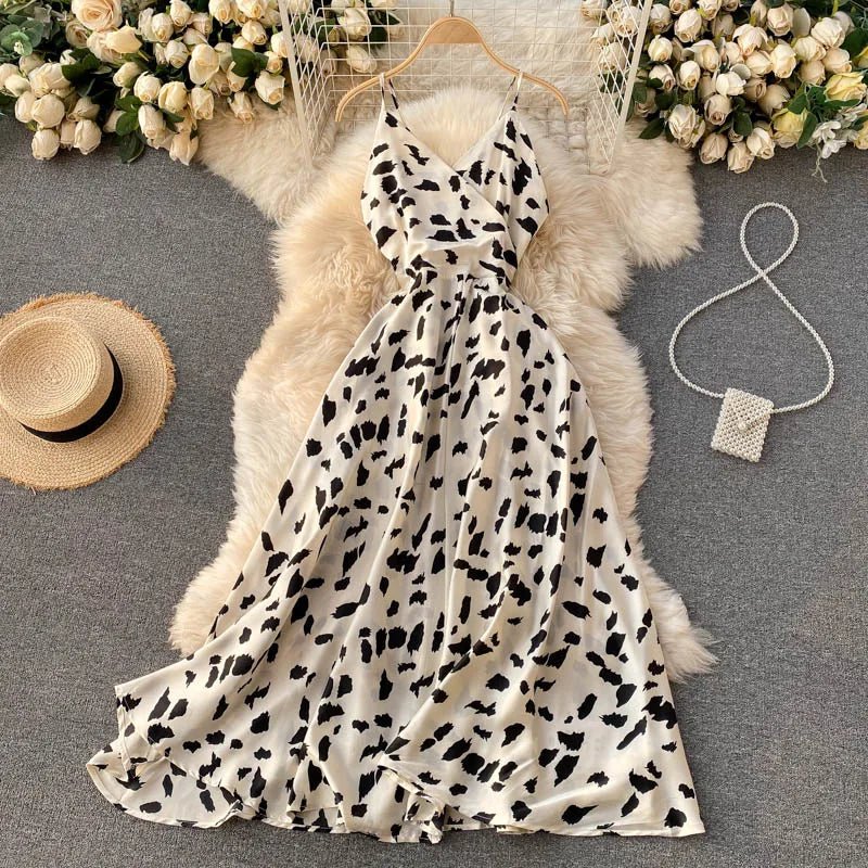 Summer Robe 2026 Dress Women V Neck Long Party Dresses Sexy Tank Backless Spaghetti Strap Maxi Female Holiday Vestidos - PratSN
