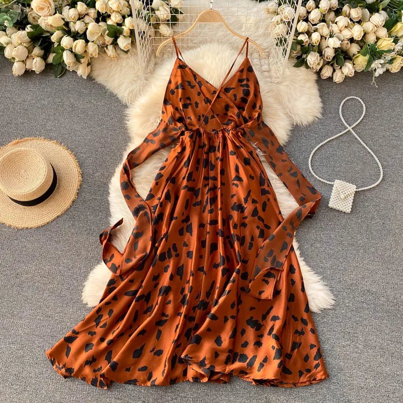 Summer Robe 2026 Dress Women V Neck Long Party Dresses Sexy Tank Backless Spaghetti Strap Maxi Female Holiday Vestidos - PratSN