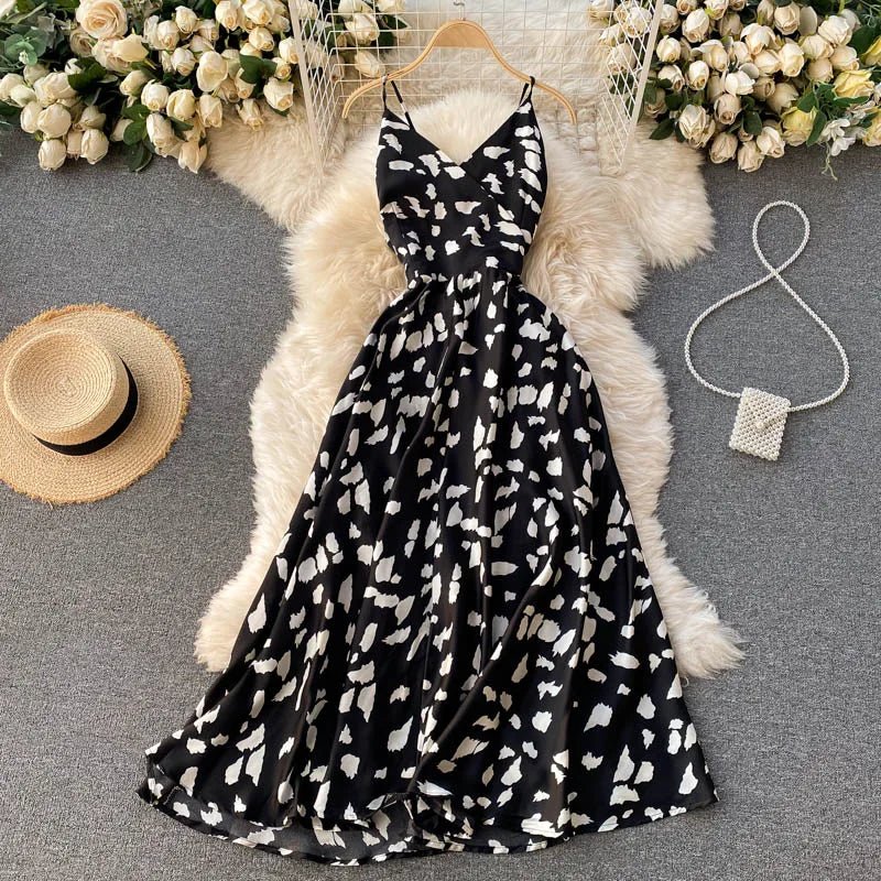 Summer Robe 2026 Dress Women V Neck Long Party Dresses Sexy Tank Backless Spaghetti Strap Maxi Female Holiday Vestidos - PratSN