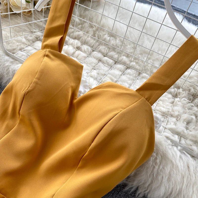 Summer Robe 2026 Dress Women V Neck Long Party Dresses Sexy Tank Backless Spaghetti Strap Maxi Female Holiday Vestidos - PratSN