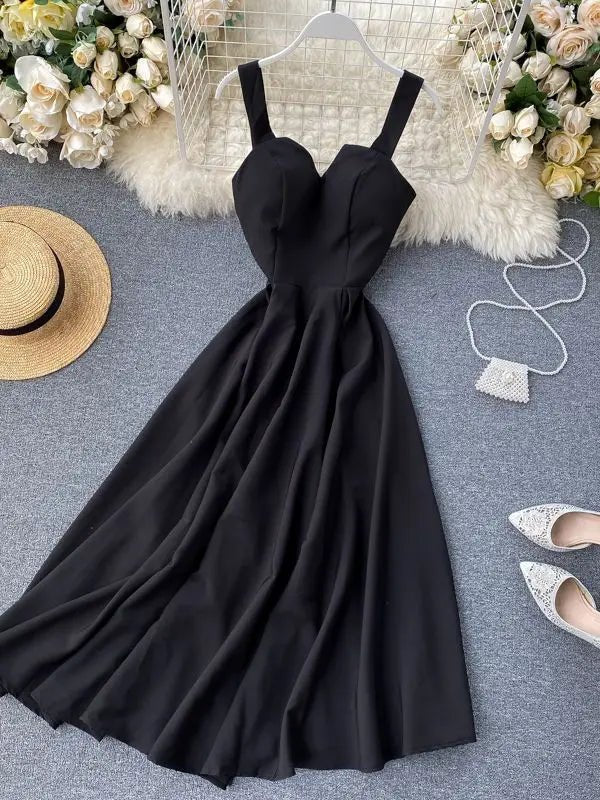 Summer Robe 2026 Dress Women V Neck Long Party Dresses Sexy Tank Backless Spaghetti Strap Maxi Female Holiday Vestidos - PratSN
