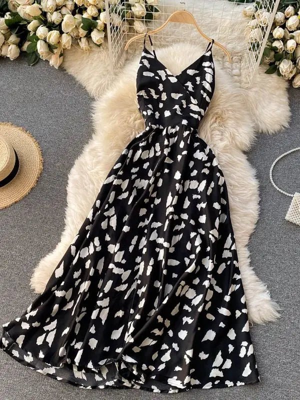 Summer Robe 2026 Dress Women V Neck Long Party Dresses Sexy Tank Backless Spaghetti Strap Maxi Female Holiday Vestidos - PratSN
