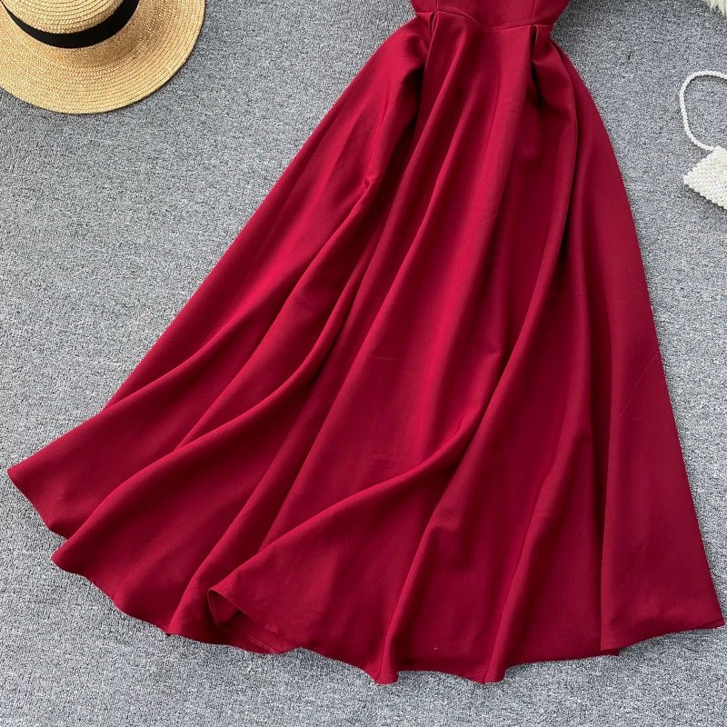 Summer Robe 2026 Dress Women V Neck Long Party Dresses Sexy Tank Backless Spaghetti Strap Maxi Female Holiday Vestidos - PratSN