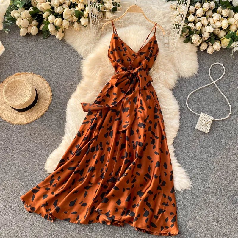 Summer Robe 2026 Dress Women V Neck Long Party Dresses Sexy Tank Backless Spaghetti Strap Maxi Female Holiday Vestidos - PratSN