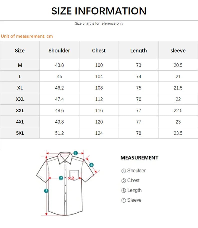 Summer Thin Men's Short - sleeved Shirts 2024 New Middle - aged Shirts Business Casual Male Clothing Large Size 5XL Tees 5Colors - PratSN