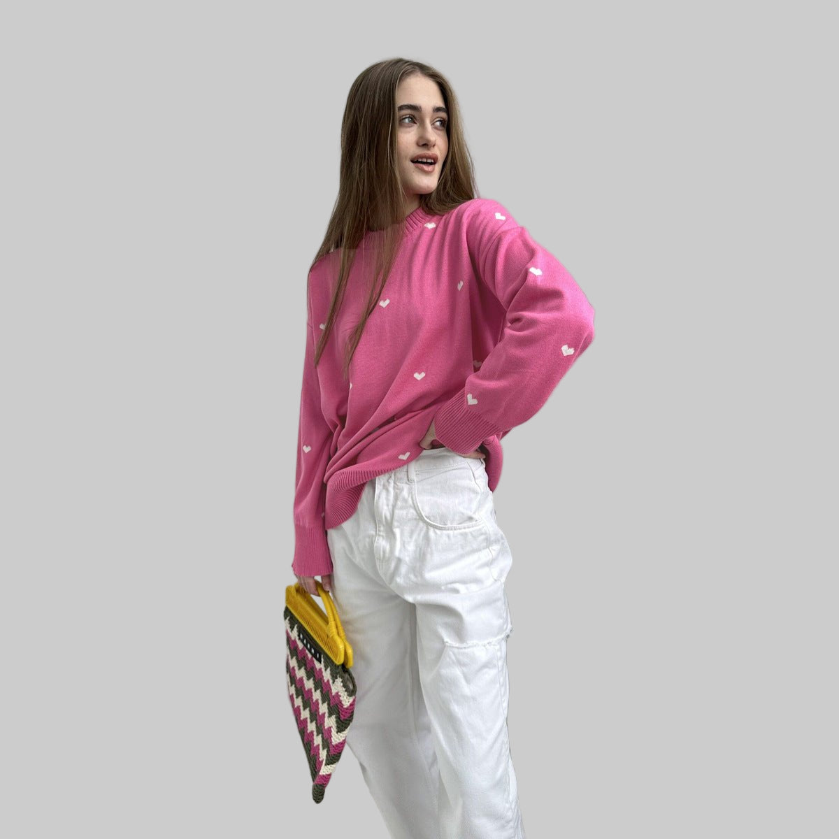 Temperament Commute Casual Round Neck Design Sweater - PratSN