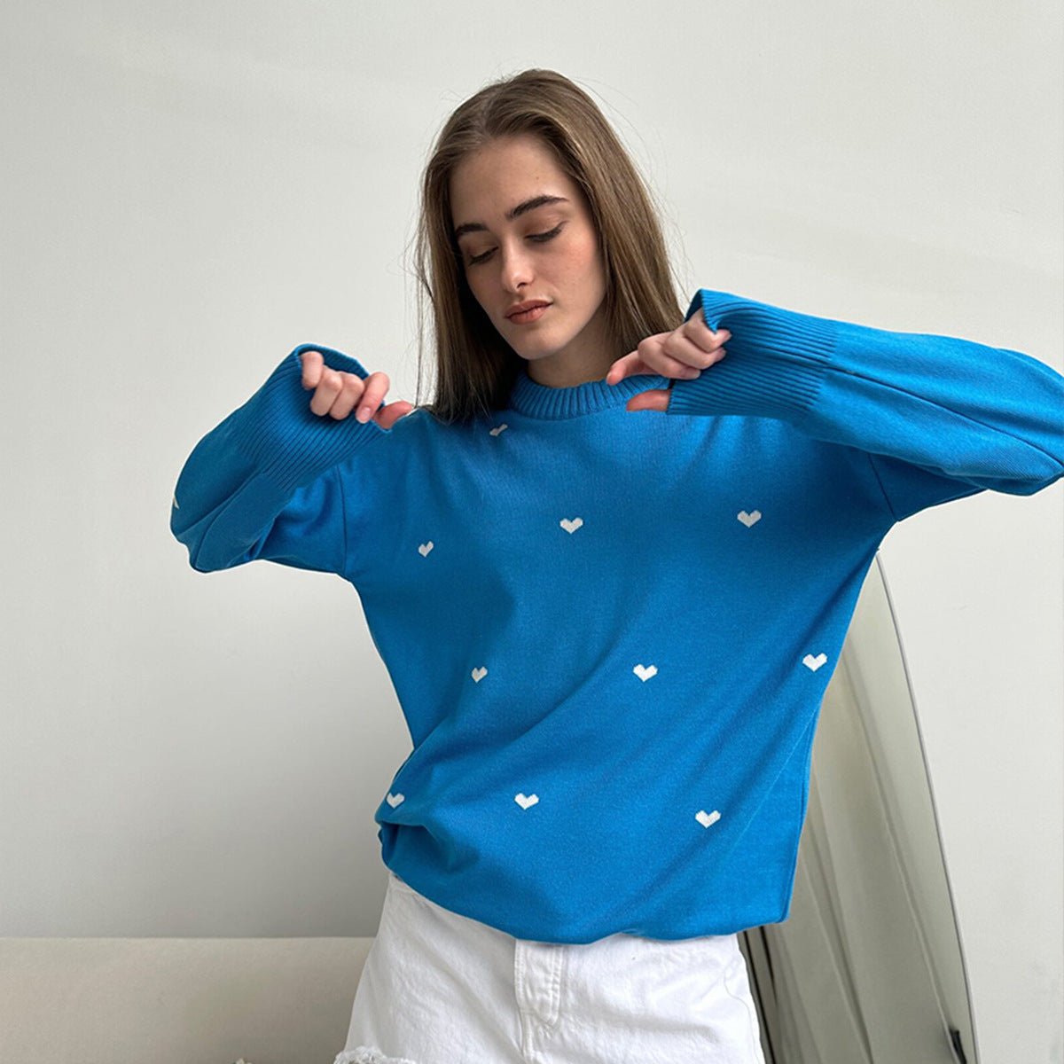 Temperament Commute Casual Round Neck Design Sweater - PratSN