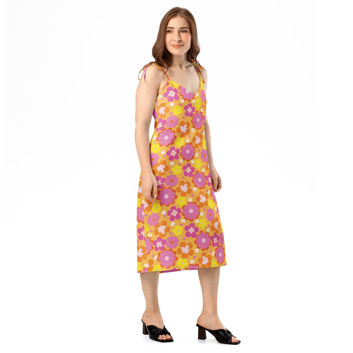 Tie-strap midi dress. - PratSN