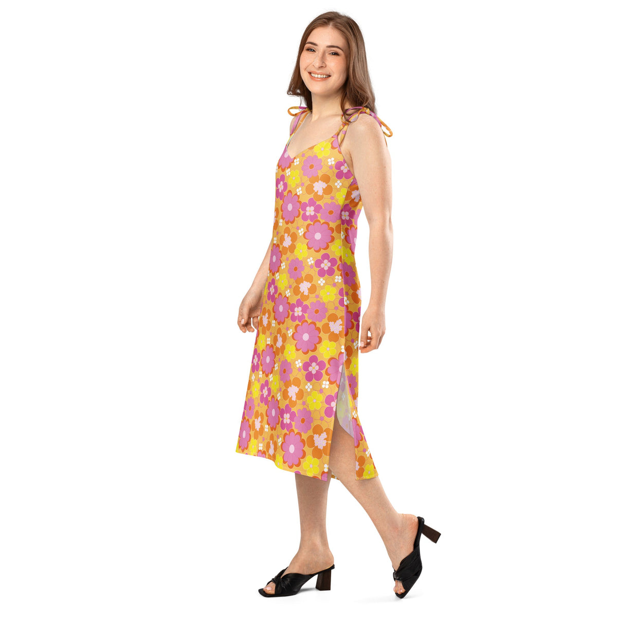 Tie-strap midi dress. - PratSN
