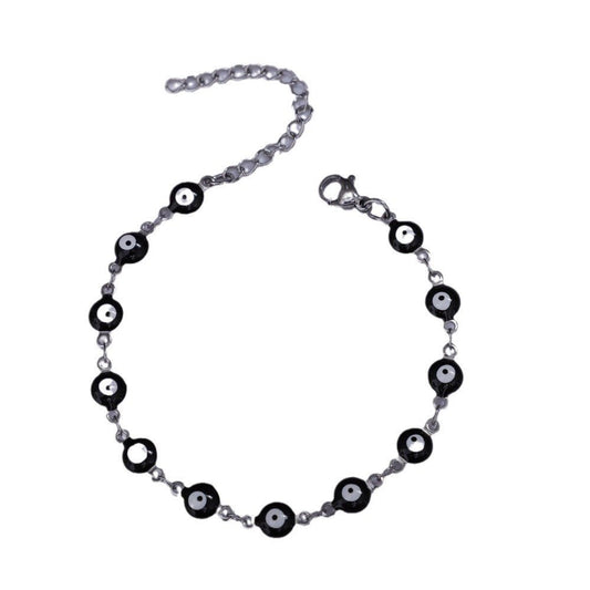 Titanium Steel Round Eye Lucky Amulet Bracelet - PratSN