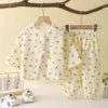 Toddler Boys Girls Set Muslin Baby Clothes Kids Clothing Pajamas 2 Pieces Sets - PratSN