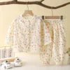 Toddler Boys Girls Set Muslin Baby Clothes Kids Clothing Pajamas 2 Pieces Sets - PratSN