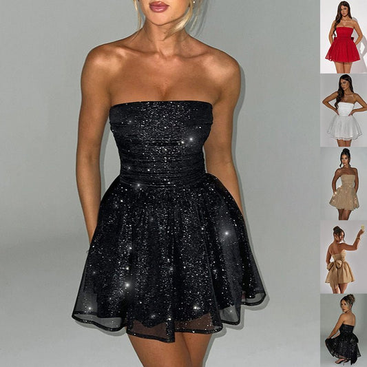 tube top skater dress More To Come Tube Skater Dress