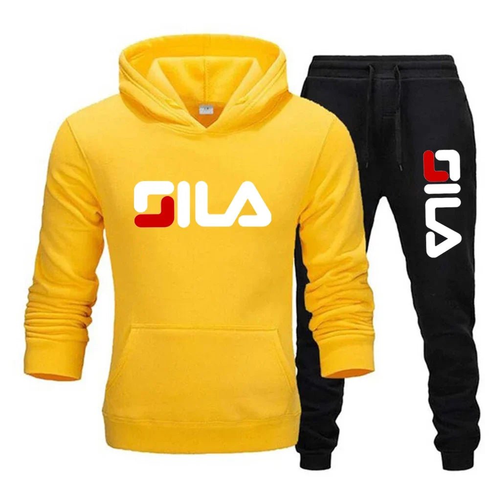 Two - piece sweatshirt, hoodie and casual long pants for men and women in autumn and winter 2025, loose sportswear and fitness set - PratSN