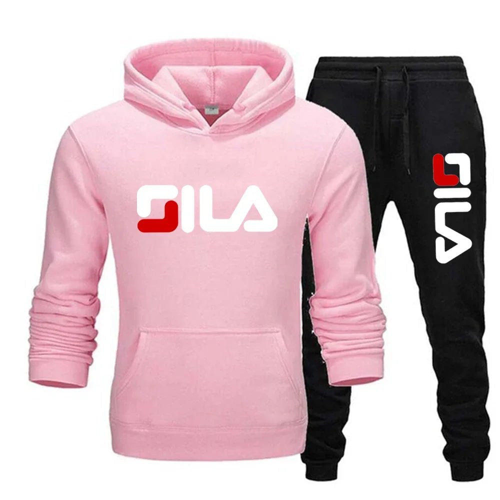 Two - piece sweatshirt, hoodie and casual long pants for men and women in autumn and winter 2025, loose sportswear and fitness set - PratSN
