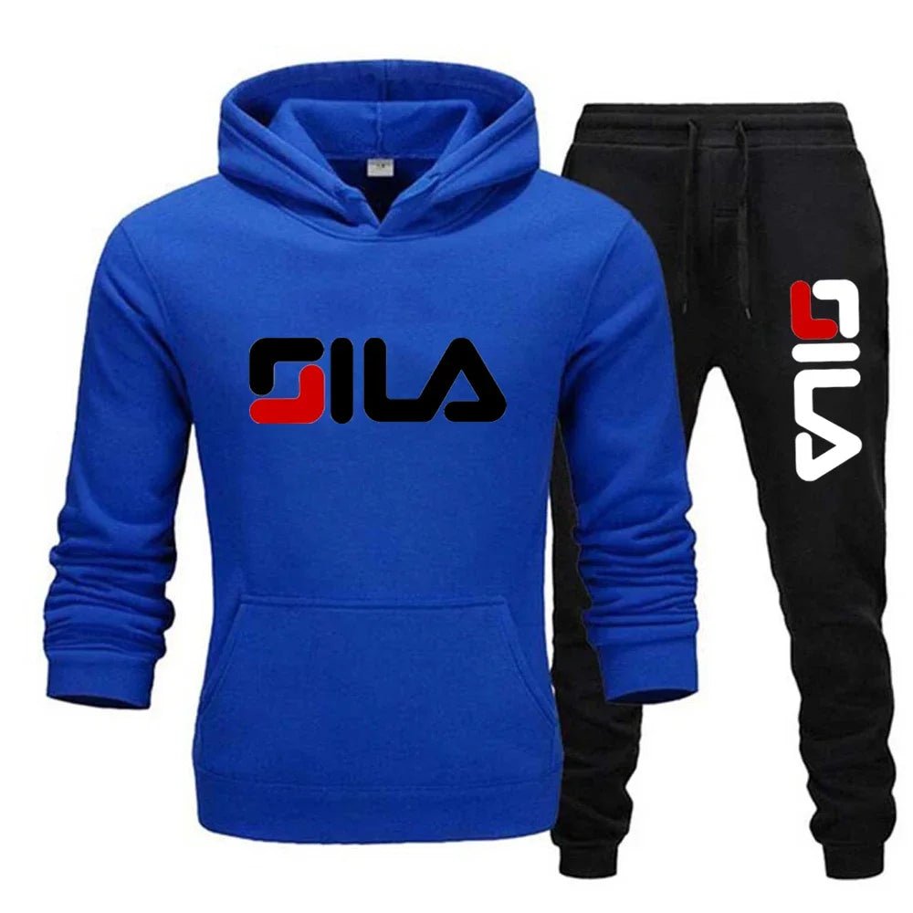 Two - piece sweatshirt, hoodie and casual long pants for men and women in autumn and winter 2025, loose sportswear and fitness set - PratSN