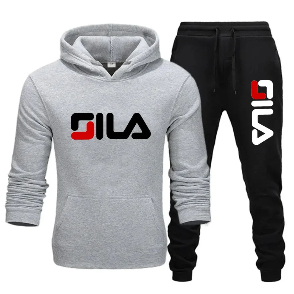 Two - piece sweatshirt, hoodie and casual long pants for men and women in autumn and winter 2025, loose sportswear and fitness set - PratSN