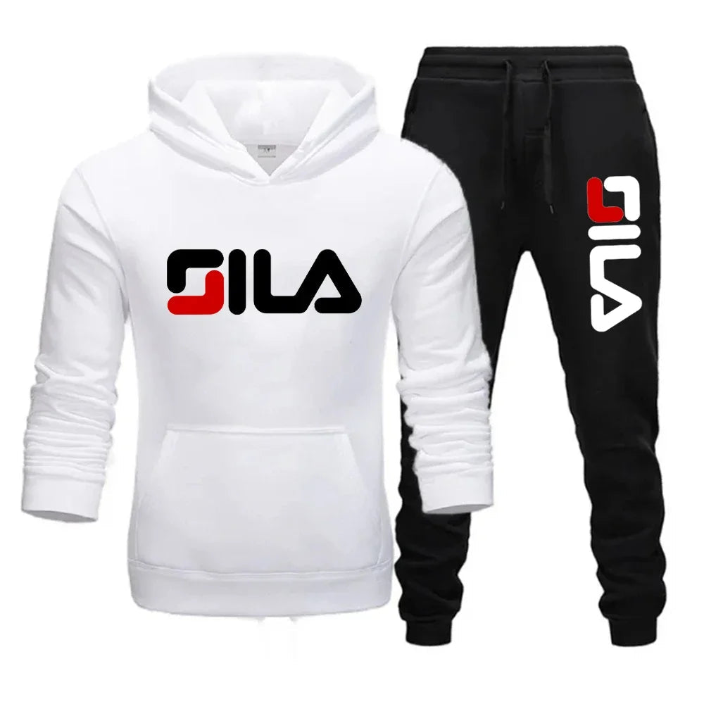 Two - piece sweatshirt, hoodie and casual long pants for men and women in autumn and winter 2025, loose sportswear and fitness set - PratSN