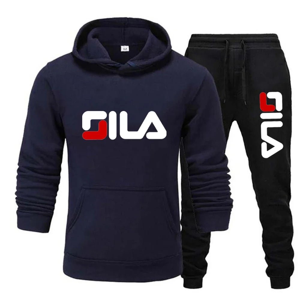 Two - piece sweatshirt, hoodie and casual long pants for men and women in autumn and winter 2025, loose sportswear and fitness set - PratSN