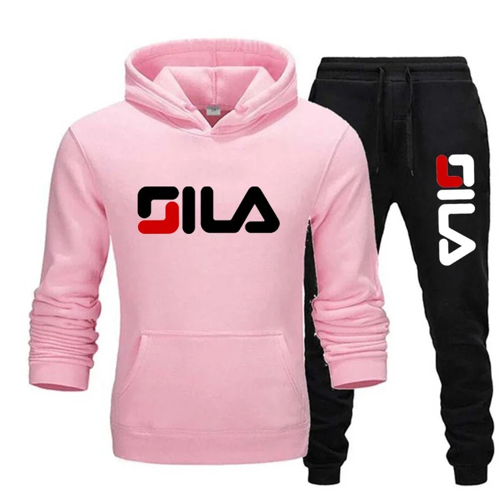 Two - piece sweatshirt, hoodie and casual long pants for men and women in autumn and winter 2025, loose sportswear and fitness set - PratSN