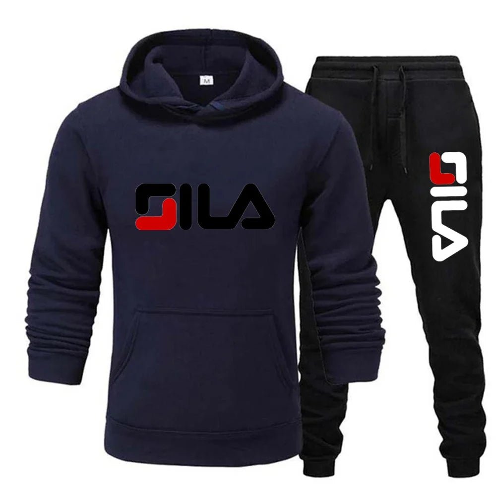 Two - piece sweatshirt, hoodie and casual long pants for men and women in autumn and winter 2025, loose sportswear and fitness set - PratSN