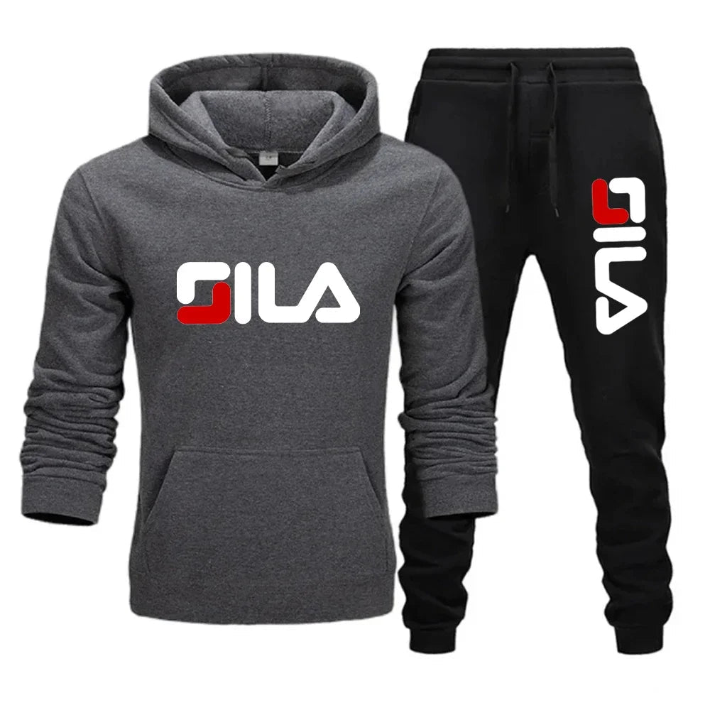 Two - piece sweatshirt, hoodie and casual long pants for men and women in autumn and winter 2025, loose sportswear and fitness set - PratSN
