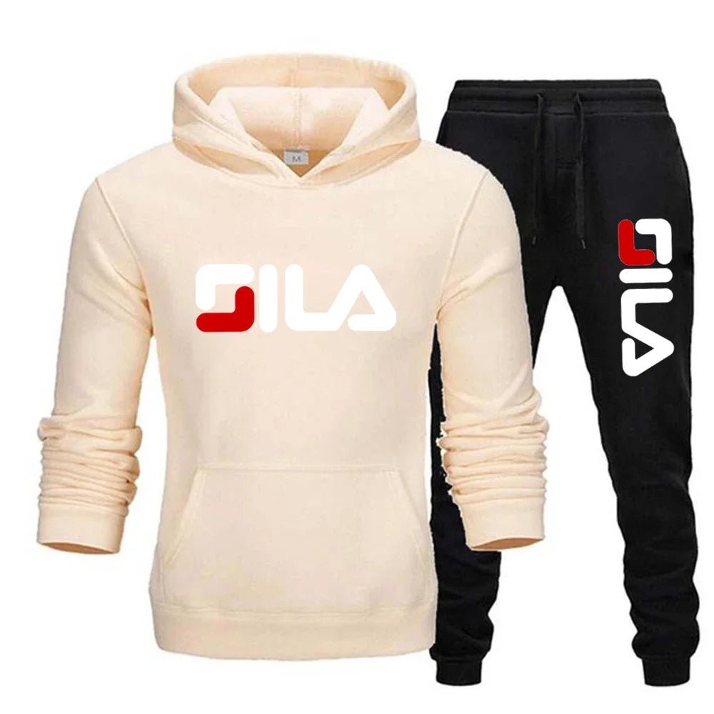 Two - piece sweatshirt, hoodie and casual long pants for men and women in autumn and winter 2025, loose sportswear and fitness set - PratSN