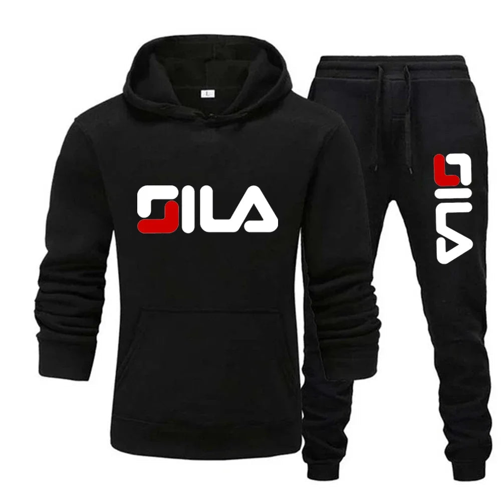 Two - piece sweatshirt, hoodie and casual long pants for men and women in autumn and winter 2025, loose sportswear and fitness set - PratSN