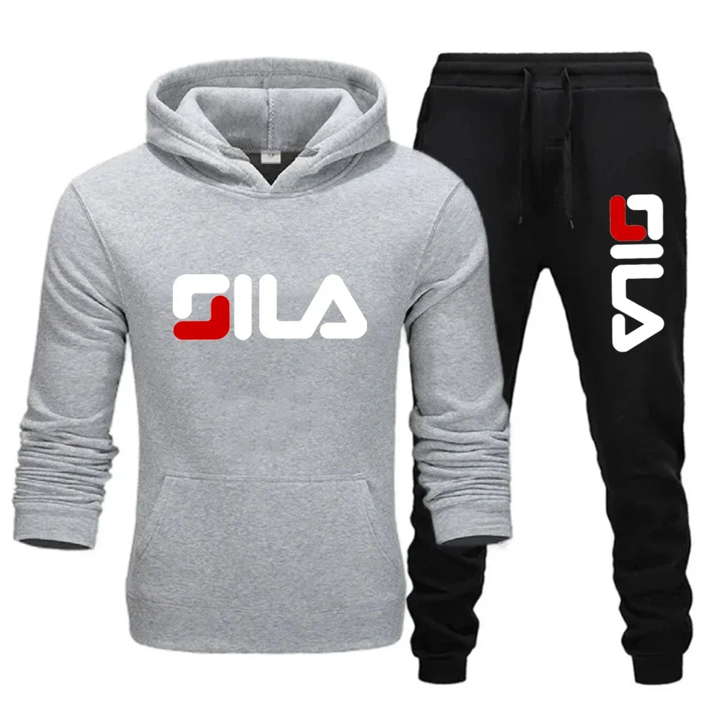 Two - piece sweatshirt, hoodie and casual long pants for men and women in autumn and winter 2025, loose sportswear and fitness set - PratSN