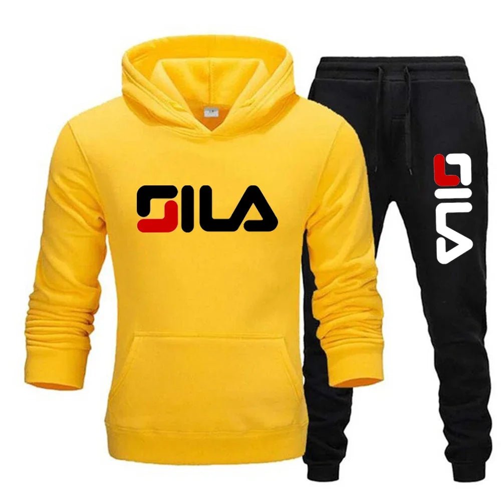 Two - piece sweatshirt, hoodie and casual long pants for men and women in autumn and winter 2025, loose sportswear and fitness set - PratSN