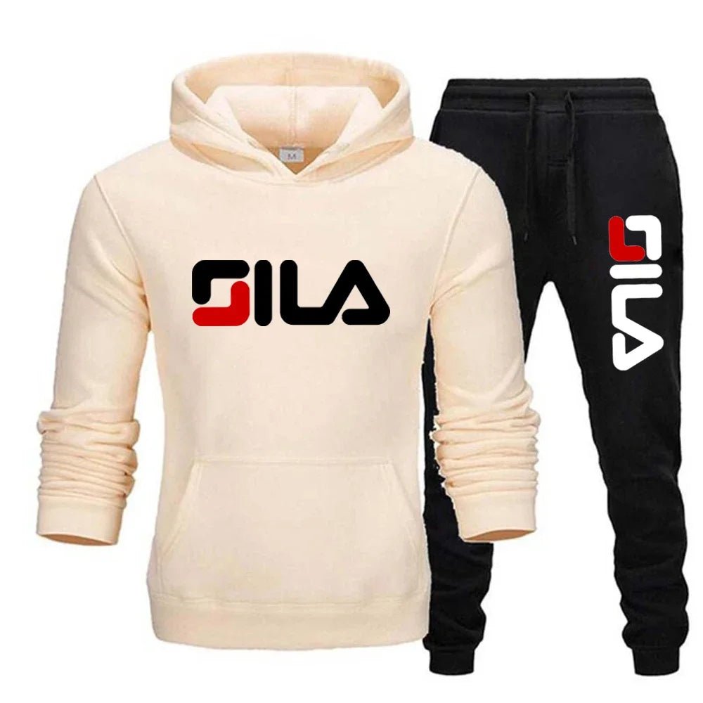 Two - piece sweatshirt, hoodie and casual long pants for men and women in autumn and winter 2025, loose sportswear and fitness set - PratSN