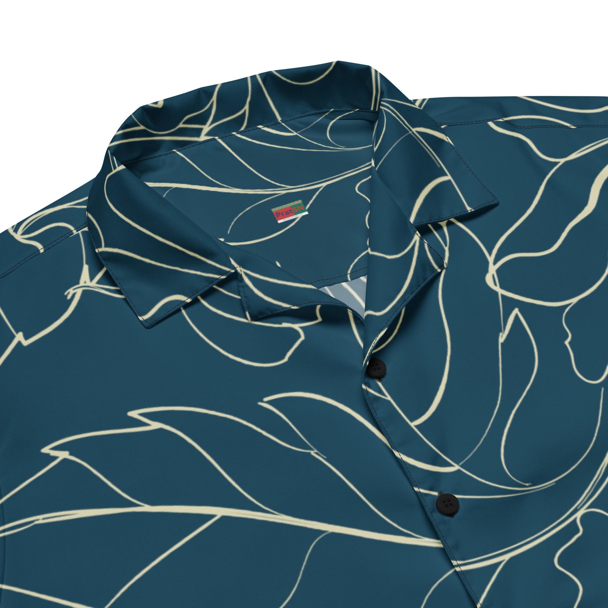 Unique Sharpa blue Button shirt - unisex floral shirt | Unisex Button shirts - PratSN