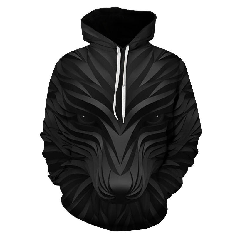 Unisex 3D Digital Print Hooded Couple Sweatshirt - PratSN