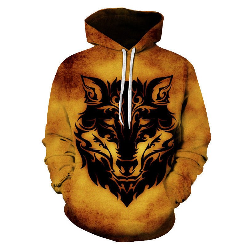 Unisex 3D Digital Print Hooded Couple Sweatshirt - PratSN