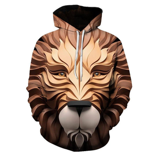 Unisex 3D Digital Print Hooded Couple Sweatshirt - PratSN