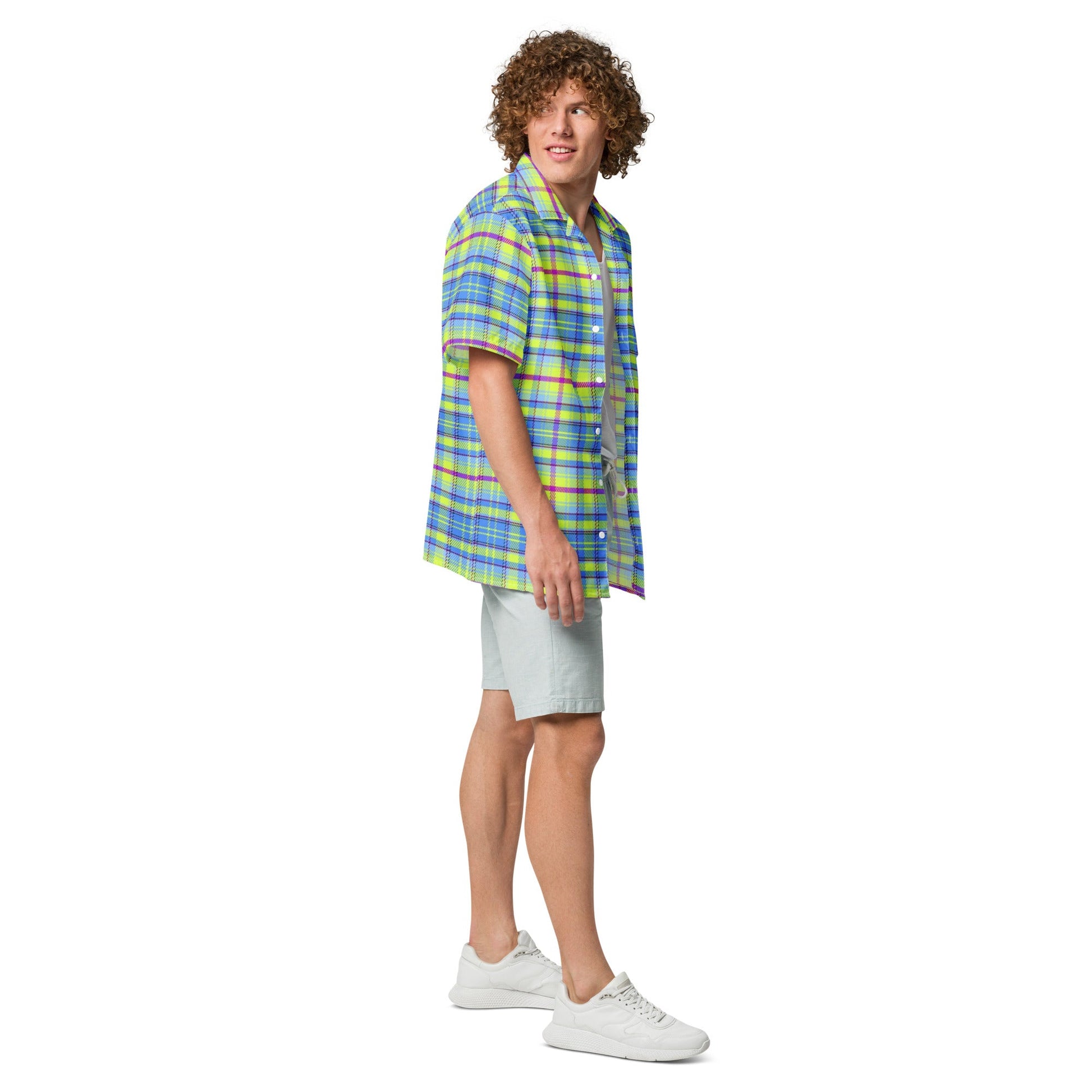 Unisex button shirt, Summer Shirt, Unisex Beach Shirt, Casual Shirt, Short Sleeve button Down shirt - PratSN