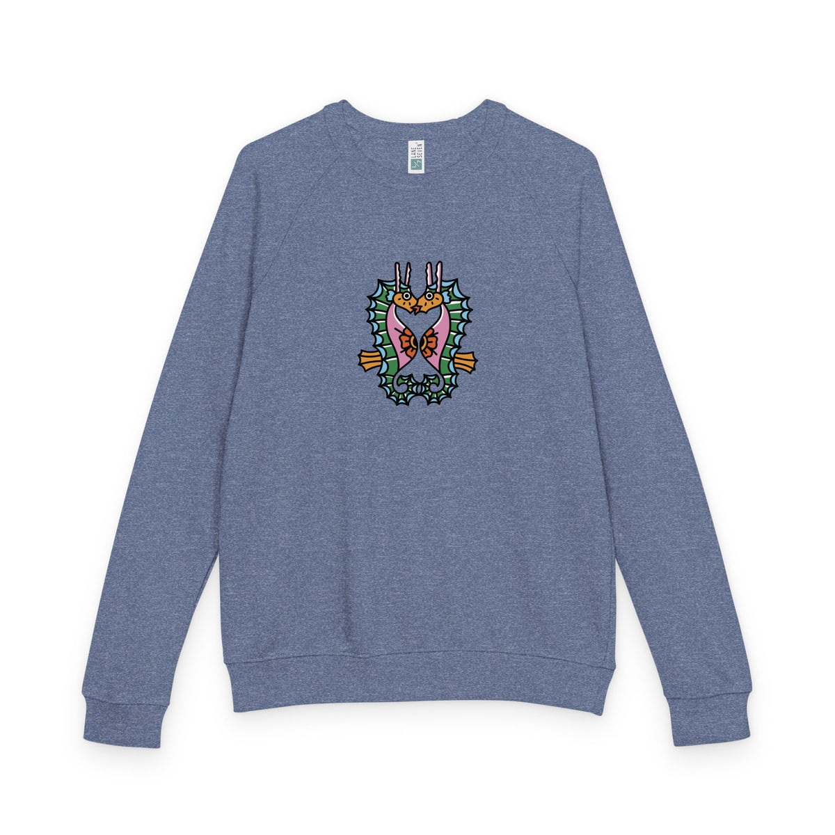 Unisex French terry raglan crewneck | Soft Relaxed Fit - PratSN