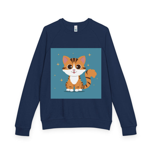 Unisex French terry raglan crewneck | Soft Relaxed Fit - PratSN