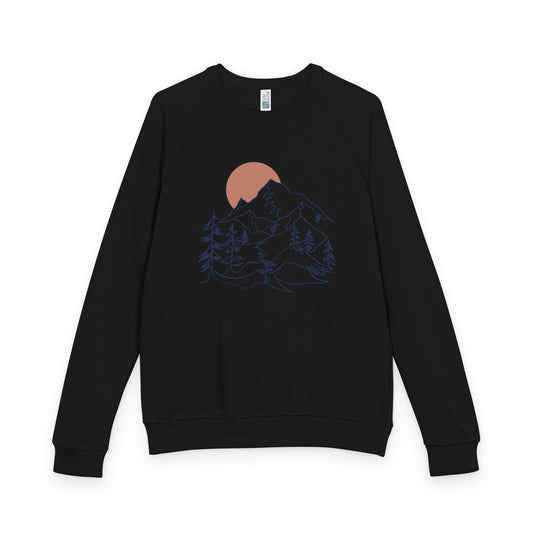 Unisex French terry raglan crewneck | Soft Relaxed Fit - PratSN