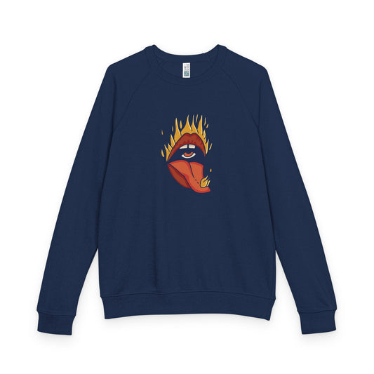Unisex French terry raglan crewneck | Soft Relaxed Fit - PratSN