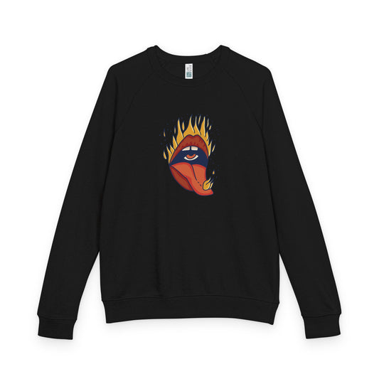 Unisex French terry raglan crewneck | Soft Relaxed Fit - PratSN