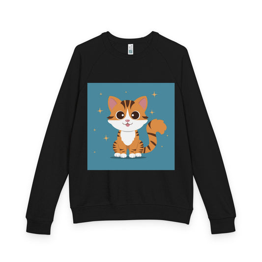 Unisex French terry raglan crewneck | Soft Relaxed Fit - PratSN