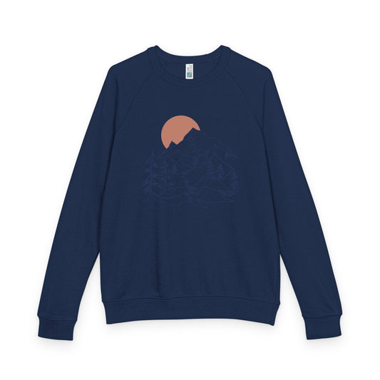 Unisex French terry raglan crewneck | Soft Relaxed Fit - PratSN