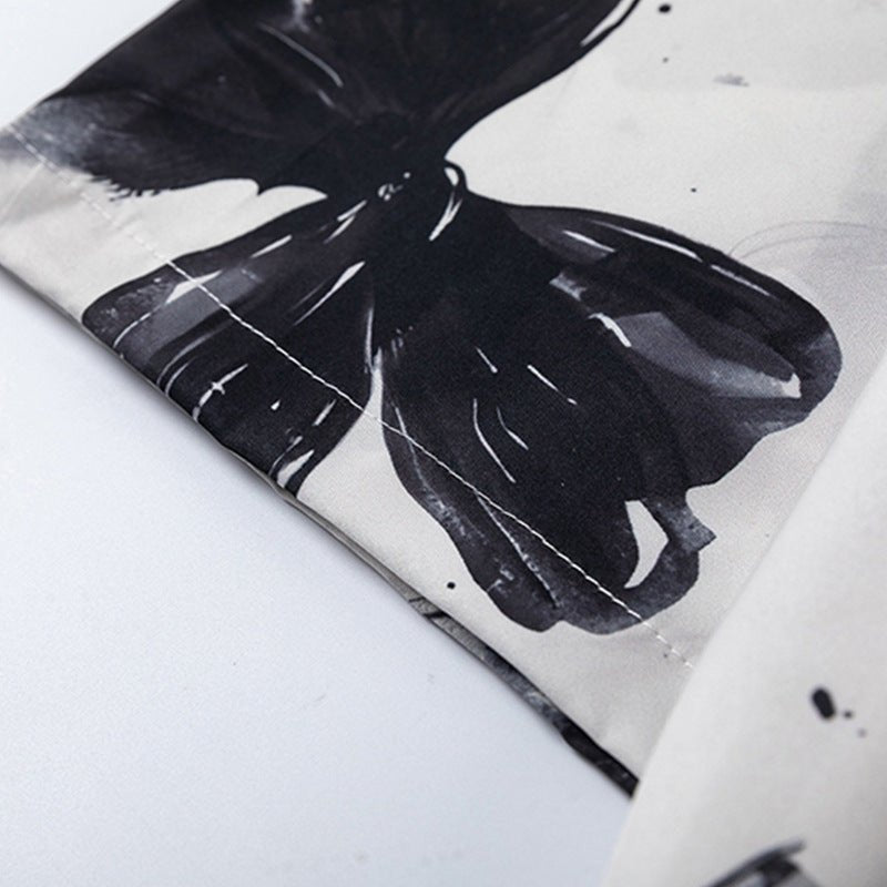 Unisex Full - Printed Bow Shirt For Men And Women - PratSN