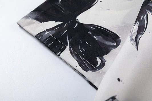 Unisex Full - Printed Bow Shirt For Men And Women - PratSN