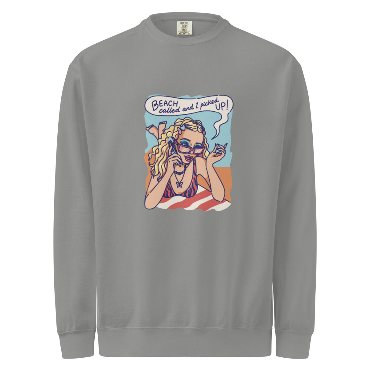 Unisex garment-dyed sweatshirt - PratSN