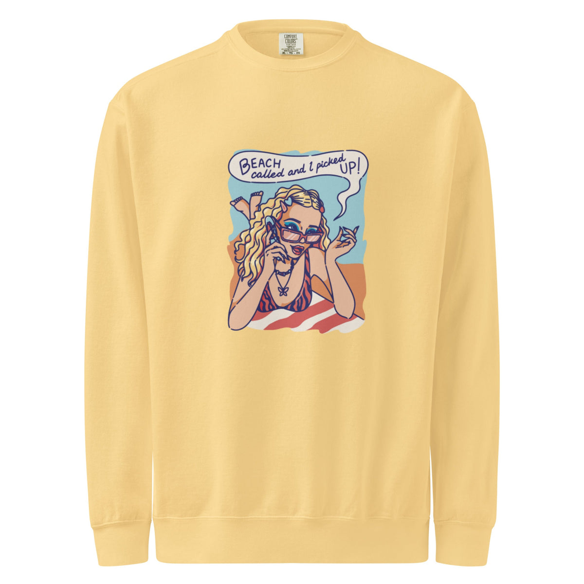 Unisex garment-dyed sweatshirt - PratSN
