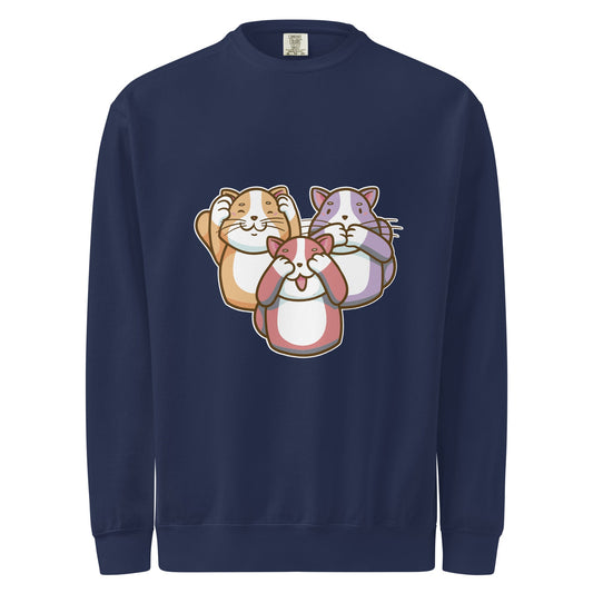 Unisex garment-dyed sweatshirt - PratSN